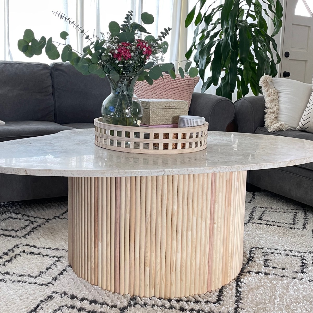 DIY Fluted Coffee&nbsp;Table