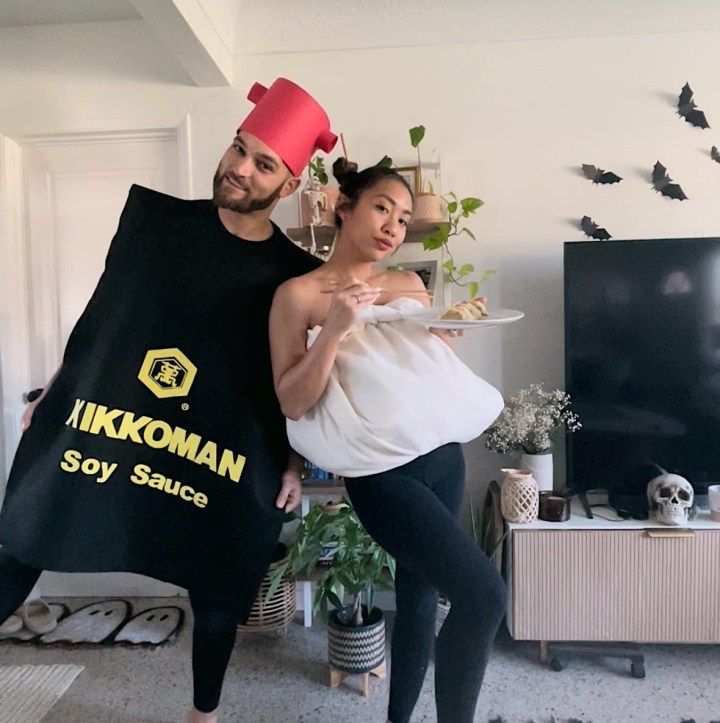 DIY Soy Sauce and Soup Dumpling Costume&nbsp;Idea