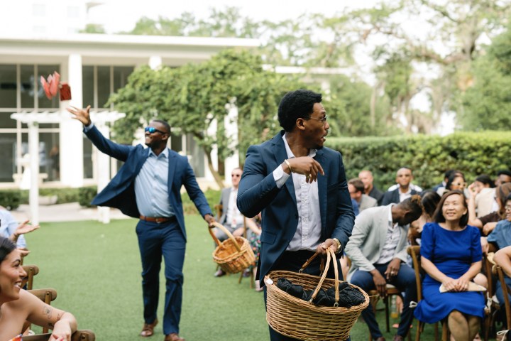 Custom Merch Toss at our Wedding&nbsp;Ceremony